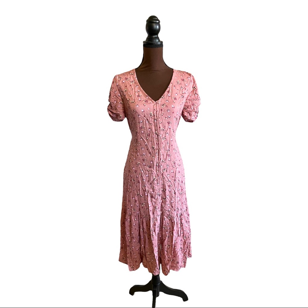 Wild Fable NWT mauve floral print dress size small